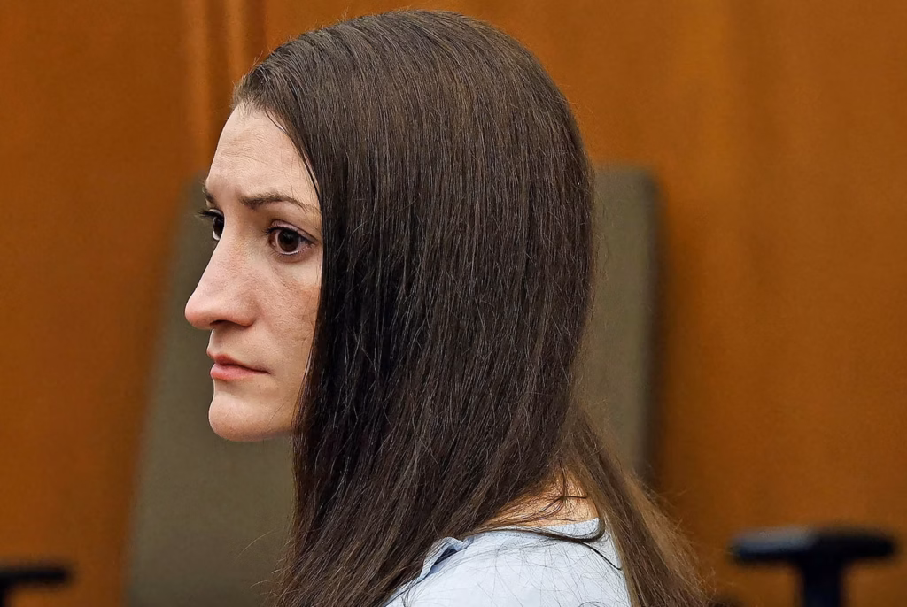 Linday Clancy sits in courtroom